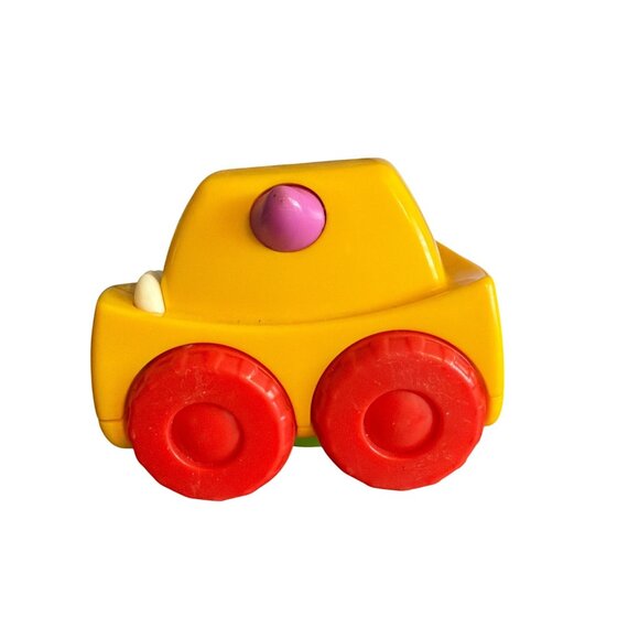 Fisher Price Little People Mini Monster Truck Toy Yellow Crazy Eyes Red Purple - Picture 2 of 5